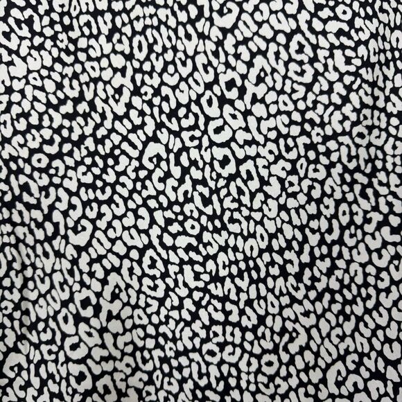 Bardot Satin Midi Skirt Size L White Black Animal Print Silky Old Money Capsule - Picture 2 of 6